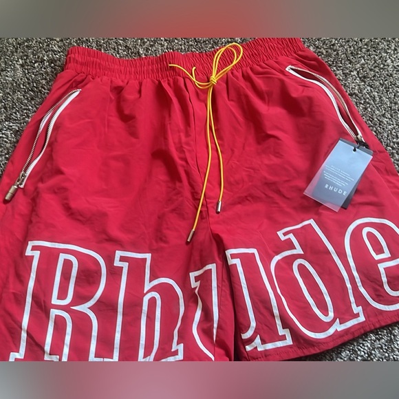 RHUDE shorts red and they’re very comfy!